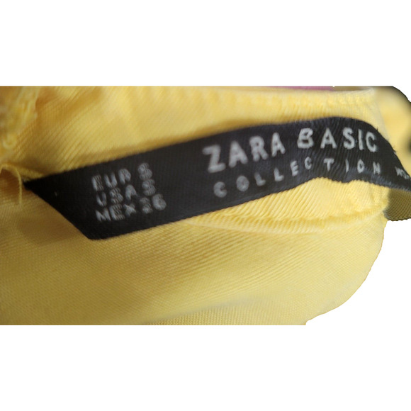 Zara Dress Yellow Soft Girl Cottagcore Coquette Indie Romantic - Picture 6 of 6